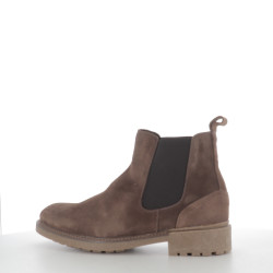 Bottines en cuir marron