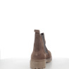 Bottines en cuir marron