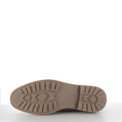 Bottines en cuir marron