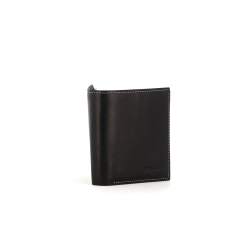 portefeuille en cuir noir
