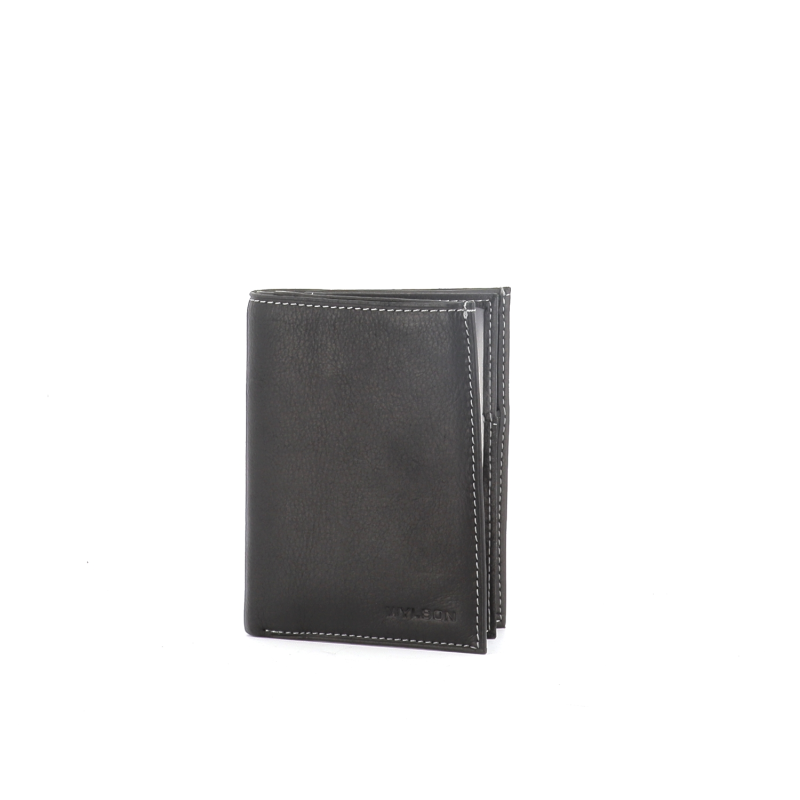 portefeuille en cuir noir