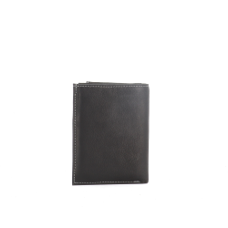 portefeuille en cuir noir