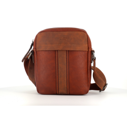 pochette en cuir marron