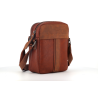 pochette en cuir marron