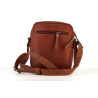 pochette en cuir marron