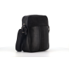 pochette noire en cuir