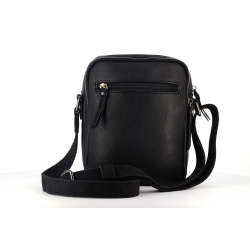 pochette noire en cuir