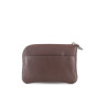 Porte-monnaie marron en cuir