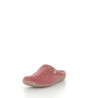 Pantoufles en laine rouge