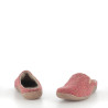 Pantoufles en laine rouge