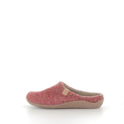Pantoufles en laine rouge