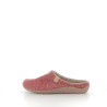 Pantoufles en laine rouge