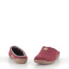 Pantoufles en laine rouge