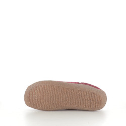 Pantoufles en laine rouge