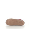 Pantoufles en laine rouge