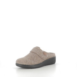 Pantoufles en laine beige