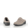 Pantoufles en laine beige