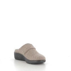 Pantoufles en laine beige