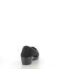 Pantoufles noires en textile avec détails