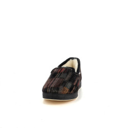 Chaussons marrons en textile
