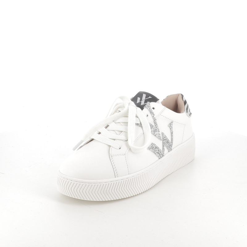 Baskets Blanches avec Motif Zèbre VANESSA WU