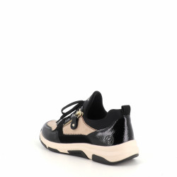 Baskets noir et beige Remonte