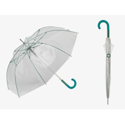 Parapluie long transparent Clima