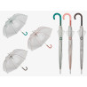 Parapluie long transparent Clima