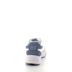 Baskets basses blanches et bleues