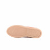 Baskets basses orange en cuir