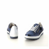 Baskets basses bleues et blanches