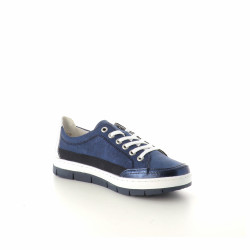 Baskets basses bleues et blanches