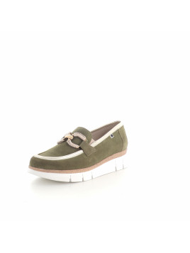 Mocassins verts compensés