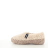 Pantoufles beiges et camel curly