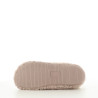 Pantoufles beiges et camel curly