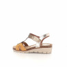 Nu-pieds en cuir bronze