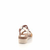 Nu-pieds en cuir bronze