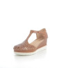 Nu-pieds marron en cuir