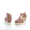 Nu-pieds marron en cuir