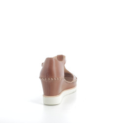 Nu-pieds marron en cuir