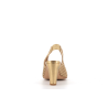 Escarpin doré cuir luxe