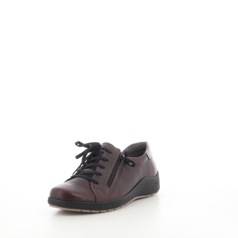 Baskets Basses Bordeaux en Cuir