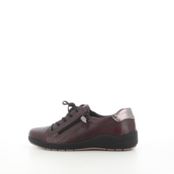 Baskets Basses Bordeaux en Cuir