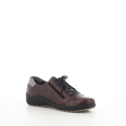 Baskets Basses Bordeaux en Cuir