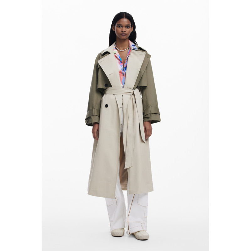 Trench beige et kaki