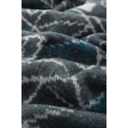 Echarpe grise et bleue
