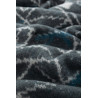 Echarpe grise et bleue