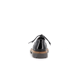 Derby Christian Pellet noir en cuir verni - Anjou-chaussures