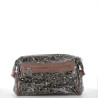 trousse de toilette Tropéziennes vert kaki à motifs léopard