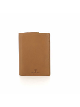 Portefeuille marron en cuir